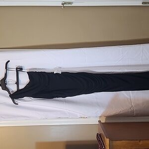 Black One Shoulder Windsor Prom Dress